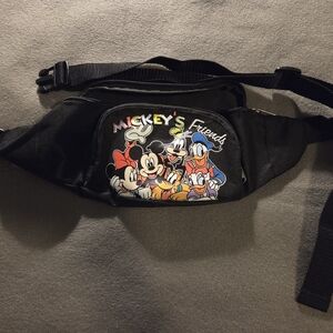 Mickey's Friends Black Waist Bag
